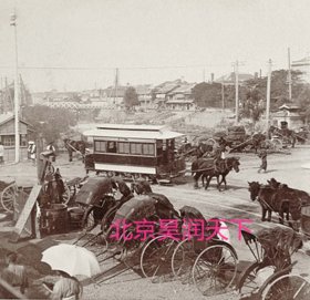 1860年日本东京火车站前街景