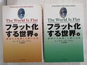日文原版  フラット化する世界　（上下）経済の大転换と人间の未来  日语