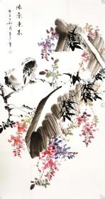 【亦风斋签约画家】国家一级美术师、知名画家李玉夕作品：紫 气 东来