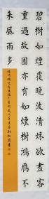 【授权销售】山东省书协会员、著名书法家靳相然楷书力作：赵倚楼诗一首
