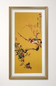 【保真销售，卡纸】山东美协会员、知名画家徐墨名作品：秋实