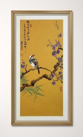 【保真销售，卡纸】山东美协会员、知名画家徐墨名作品：梅花