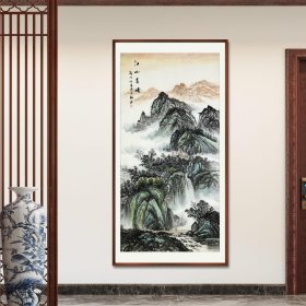 【带合影，保真销售】实力画家于勤作品：江山多娇