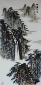 【保真】知名画家冯君涛作品：山青水秀