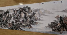 【授权销售】中美协会员、知名画家刘彦秀作品： 家在画图中