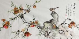 【授权销售】国家一级美术师、知名画家李玉夕作品：春华 秋实
