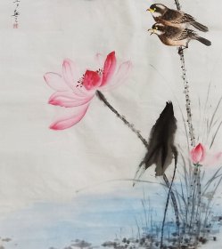 【授权销售】国家一级美术师、知名画家李玉夕作品：坦荡 花君子