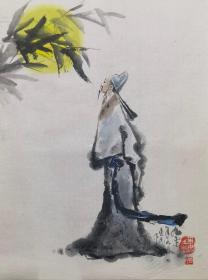 版画家 袁惠民1990年绘画作品