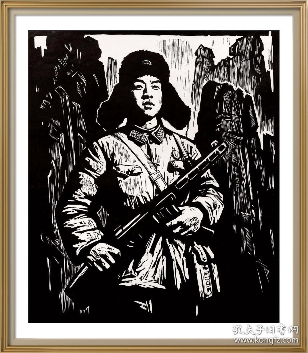 吴强年 1963年木刻 版画《雷锋》
【中国美术馆收藏】