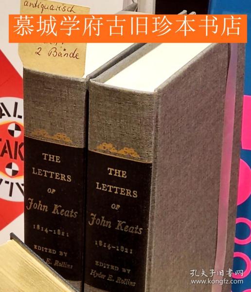 【包邮】【布面精装】《济慈书信集 1814-1821》上下集 The Letters of John Keats 1814-1821 [Vol. I + II, Complete]