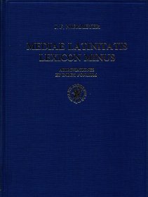 NIERMEYER: MEDIAE LATINITATIS LEXICON MINUS. Lexique Latin Medieval-Francais/Anglais a Medieval Latin-French/English Dictionary. Perficiendum Curavit C. Van De Kieft. Abbreviationes et Index Fontium.