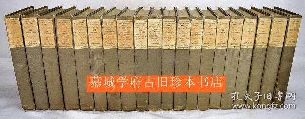 【布面精装】【限量插图版】《乔治·桑文集》20册 THE MASTERPIECES OF GEORGE SAND. 1. Indiana，2-4. Consuelo. 5-6. The sin of Monsieur Antoine. Leone Leoni. 7-8. The Piccinino. The last of the Aldinis. 9-10. Les messieurs de