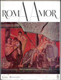大开本/布面精装/书封/函套《罗马艺术中的情色性爱》含大量手工黏贴彩色/黑白插图 MARCADE ROMA AMOR