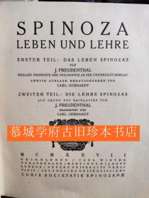 FREUDENBERG: SPINOZA - LEBEN UND WERKE