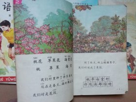 小学语文课本全套12本 80年代老课本老版小学语文课本全套12本 83-88版人教版小学教科书教材 带笔迹