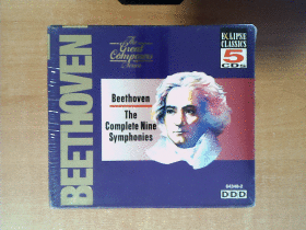 贝多芬  CD——the complete nine symphonies       （原版）      【完整第九交响曲】 5碟    十品未拆