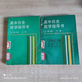 高中历史教学指导书 上教版 上下册 沈起炜著 上海教育出版社
