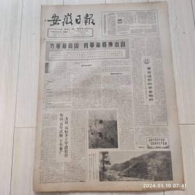 安徽日报1965年12月12日共四版生日报 配高档礼盒