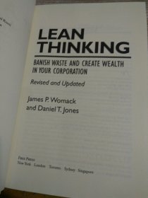 Lean Thinking：Banish Waste and Create Wealth in Your Corporation, Revised and Updated