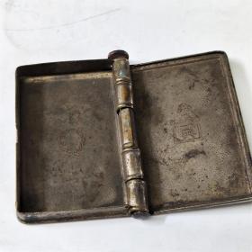 民国仁丹老药盒.51×36毫米小铜盒