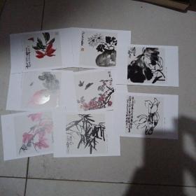 花之魂 郭石夫画明信片 （8张全）