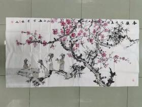 【保真 特惠】中国首位水墨皮影创作者 孙永猛 四尺整张 水墨国画