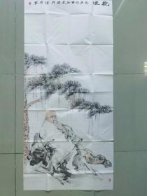 【特惠 保真】中央美院 高峰（高清泉） 四尺整张人物国画