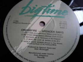 外文原版黑胶唱片CROSSFIRE  SPENCER  DAVIS