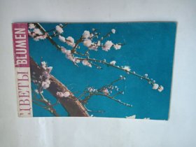 60年第一版《花卉》明信片12张一册外文出版社（俄 德）