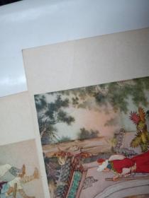 明信片 武松打虎 10张 刘继卣绘画 56年人民美术出版社 封套品相旧，片品相好