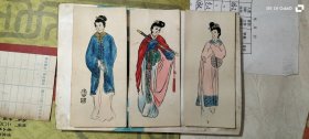 似是手绘的书签三张一组 尺寸12.8*5.4厘米
