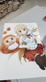 九十年代，巨大尺幅精美动漫海报（30）美少女，品相特好近全新，42厘米*28厘米