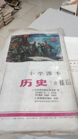 小学课本历史下册挂图，1套15幅全，原装原物，原塑料袋，附说明书一册，1985年6月一版一印