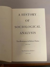 A History of Sociological Analysis