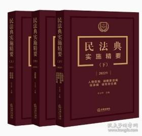 2022年新书 民法典实施精要 上中下册 杜万华 主编