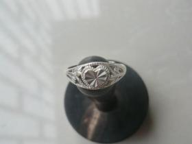 S990镂空女士小纯银戒指