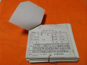 乡邦文献  八十年代《陕西宁陕地名卡片》（3）