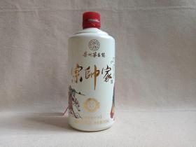 贵州茅台镇《宗帅家酒--酱香型白酒》酒瓶·空瓶·玻璃瓶·外包装瓶2010-2020年代（纯粮酿造、WA HA HA,零售价每瓶1388元）