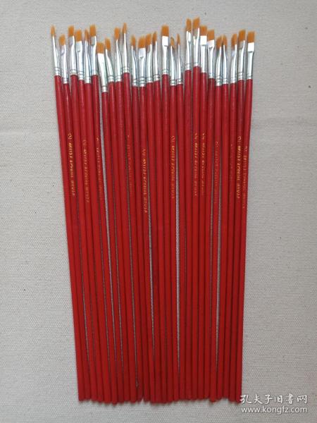 《红杆平头2号油画笔（ARTIST SPEEIAL BRUSH/艺术家专用画笔）》1990-2000年代左右（上海油画笔厂出品,Oil paints）