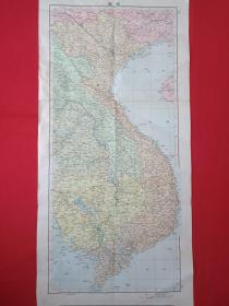 《越南地图》交通游览图、旅游导游图、路线图1980-1990年代