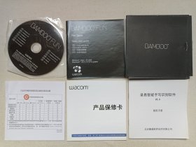 wacom《BAMBOO TM FUN(无线笔)》2CD-ROM软件光碟、光盘、专辑2碟片1盒装2000年代（北京捷通软件技术有限公司出品，内含：捷通中文手写识别软件、Bamboo Fun无线笔说明书/保修卡，录易智能手写识别软件V5.0使用手册等等）