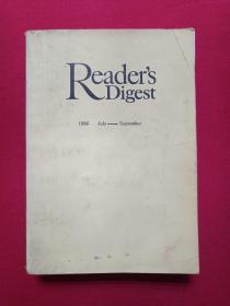 美国版英文《Reader's Digest：读者文摘1986July-september》1986年7-9月（有印章：欣，上海外文书店售书印章）