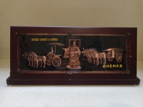 《秦始皇铜车马（BRONZE CHARIOT ＆ HORSES）》工艺摆件·旅游纪念品·铜制品约1990-2000年代左右