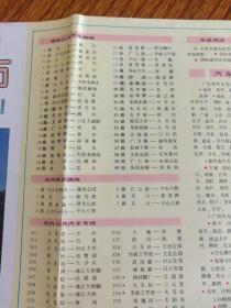 《广州市交通游览图》1987年1月1版7月6印（彩色地图、交通行政图、旅游导游图，广东省地图出版社）