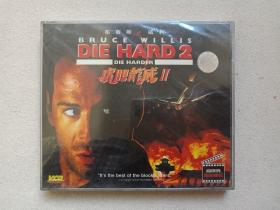 Die Hard 2《虎胆龙威 Ⅱ》高保真·国英双语·塑膜未拆封·动作片2VCD电影影视光碟、光盘、影碟2碟片1盒装2000年代（黑龙江文化音像出版社出版发行，雷尼·哈林执导，布鲁斯·威利斯、约翰·阿莫斯 汤姆·鲍尔主演，终极警探续集，Die Hard II， Die Harder）