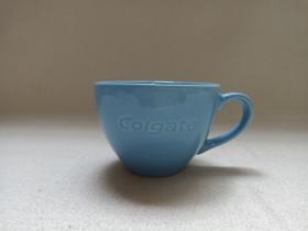 《(Colgate-高露洁)蓝釉卧足环柄小瓷茶杯·瓷咖啡杯》瓷水杯2000-2010年代