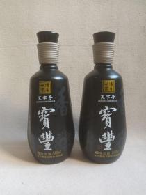 《宝丰酒（清香世家·天字号）--清香型白酒》空酒瓶·空瓶·玻璃瓶·外包装瓶2012年8月14日（宝丰酒业有限公司出品）一对合售）