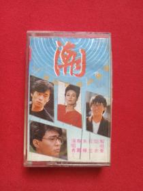 《潮--来自台湾的歌声》音乐歌曲磁带、歌带、专辑1盒装1990年（北京市青少年音像出版社出版发行，台湾天际文化事业，策划：蓝星国际、北京百花音响，演唱：鞠鹏、朱桦、红豆、焰赤、解晓东）