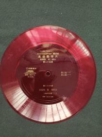 中国唱片：北京市业余外语广播讲座《英语教学片：初级班第二部分·第二十五课·第二十六课·张冠林 屠蓓 朗读》1978年出版（BM-00774、BM-78/01548红色塑料薄膜33转密纹小唱片）一张2面