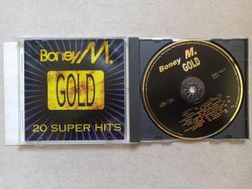 Boney M.《GOLD 20 SUPER HITTS》音乐歌曲·原装CD光碟、光盘、专辑、唱片、歌碟1碟片1盒装1990年代